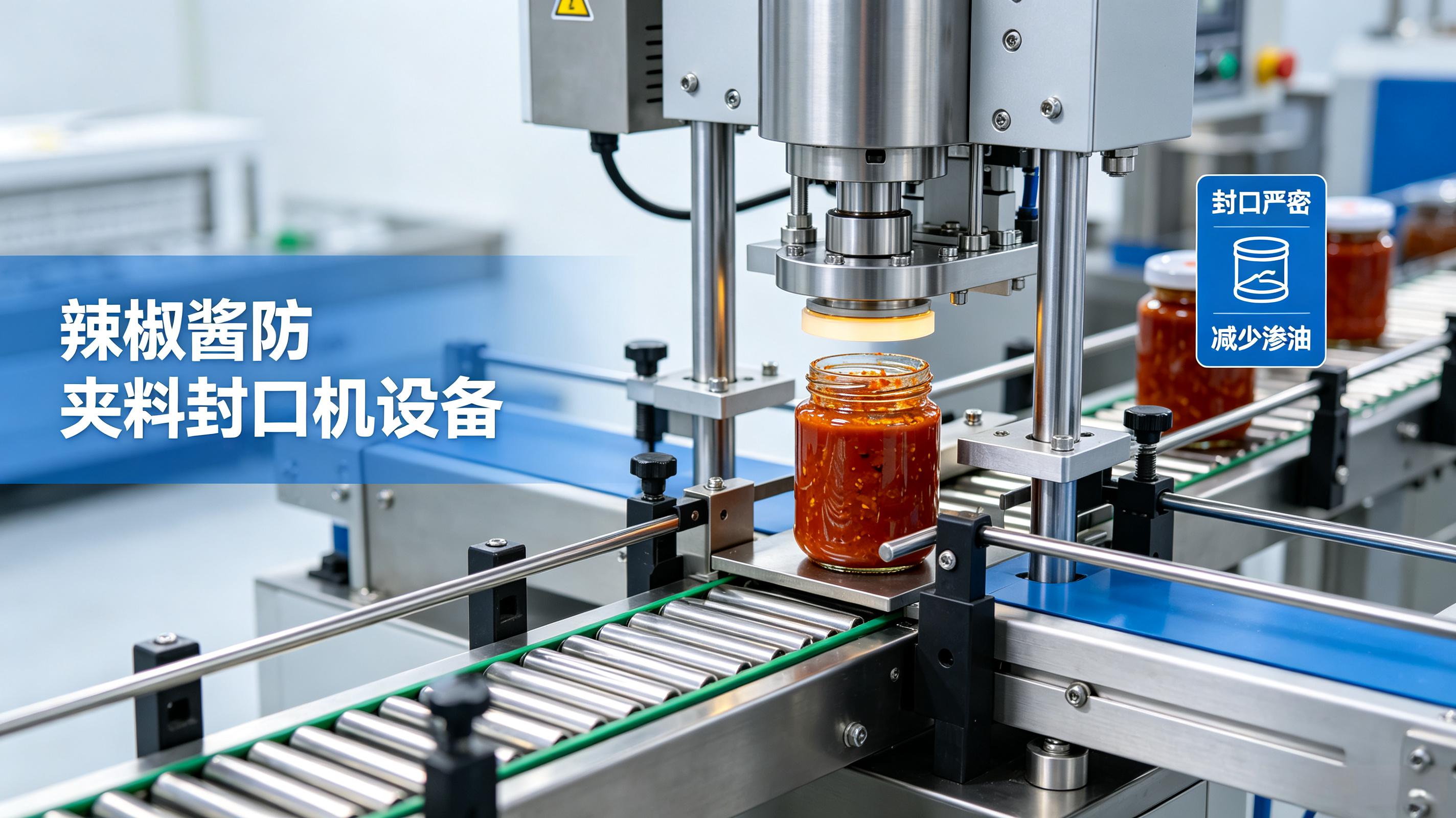辣椒酱防夹料封口机设备选购避坑，杜绝封口渗油报废