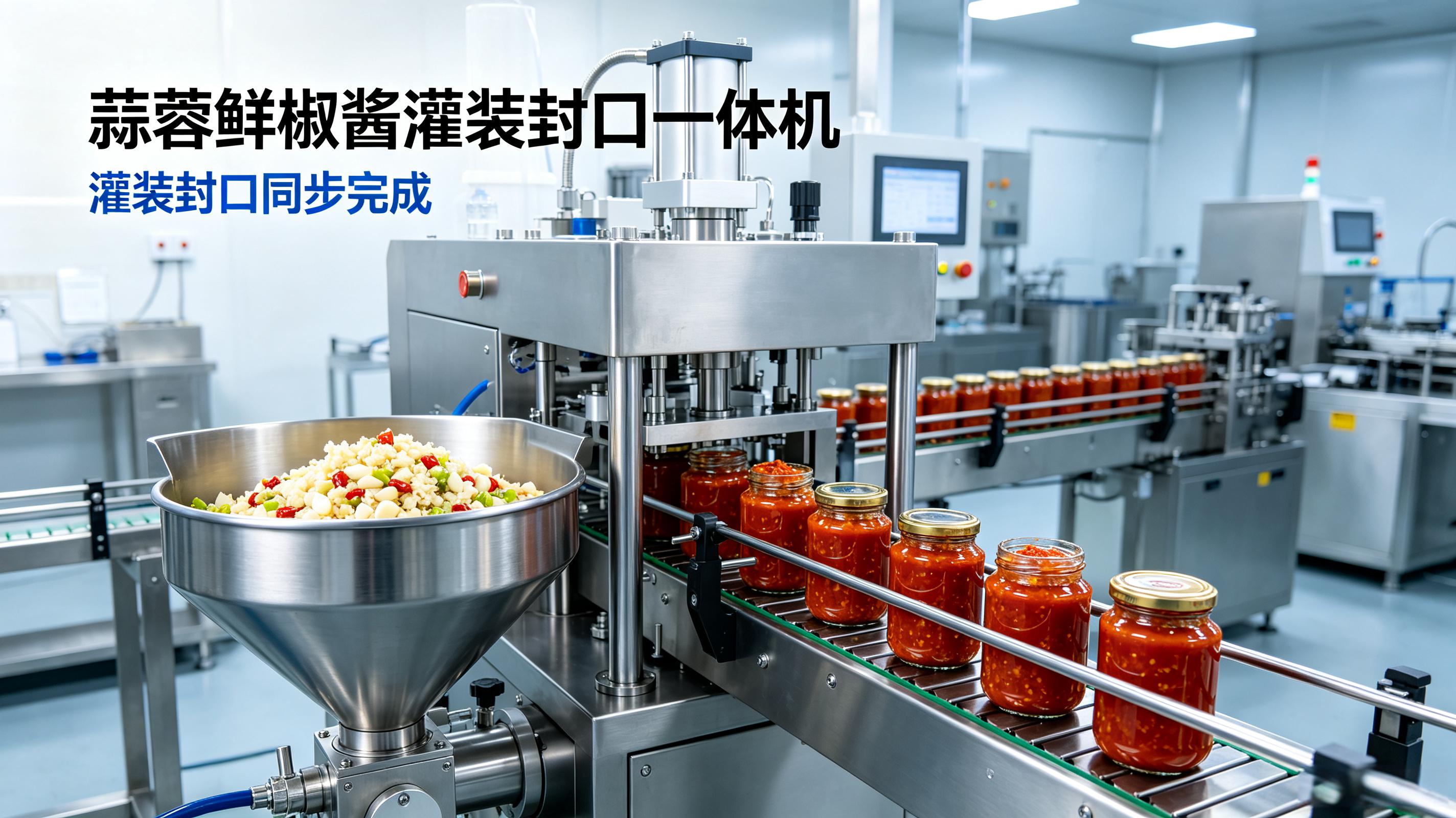 选购蒜蓉鲜椒酱灌装机，认准 5 大颗粒灌装核心配置