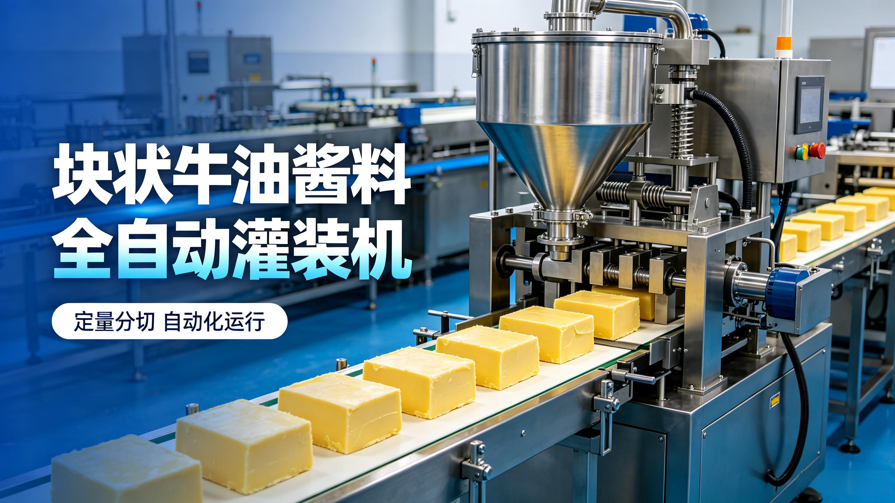 块状牛油酱料全自动灌装机优势解析，适配高粘带颗粒底料