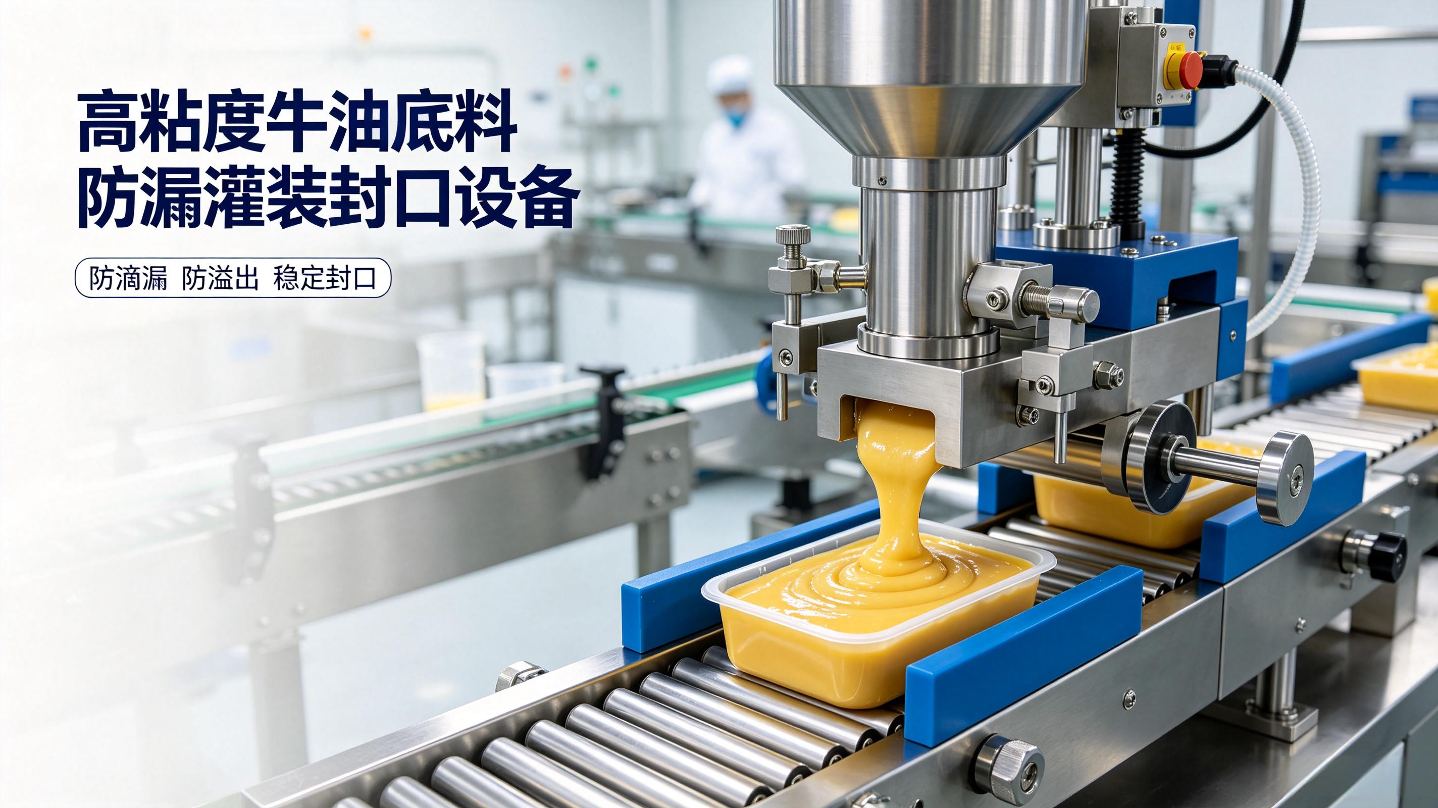 高粘度牛油底料防漏灌装封口设备