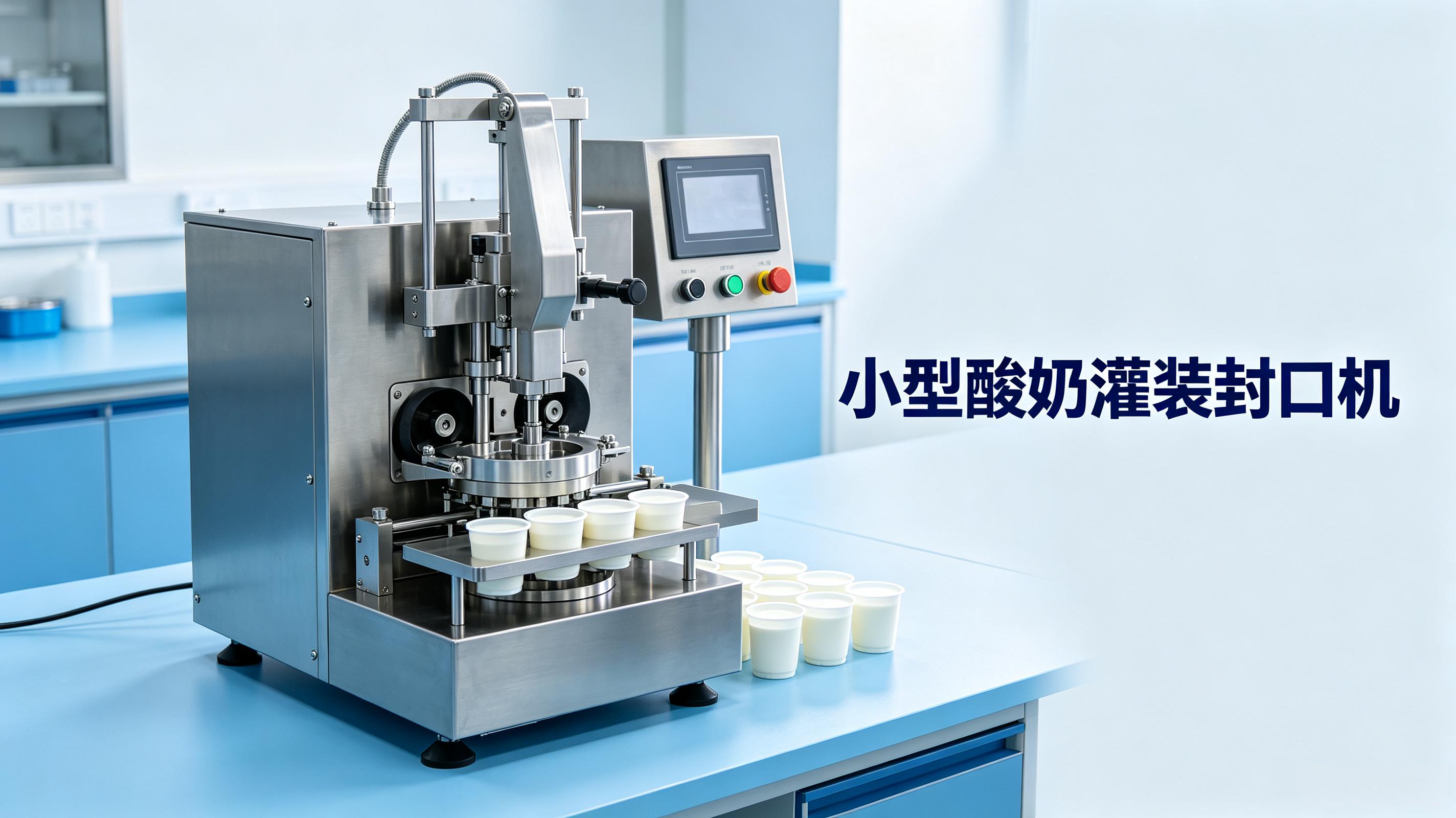 小型酸奶灌装封口机 湖北奶吧专用低温发酵乳无菌灌装设备定制