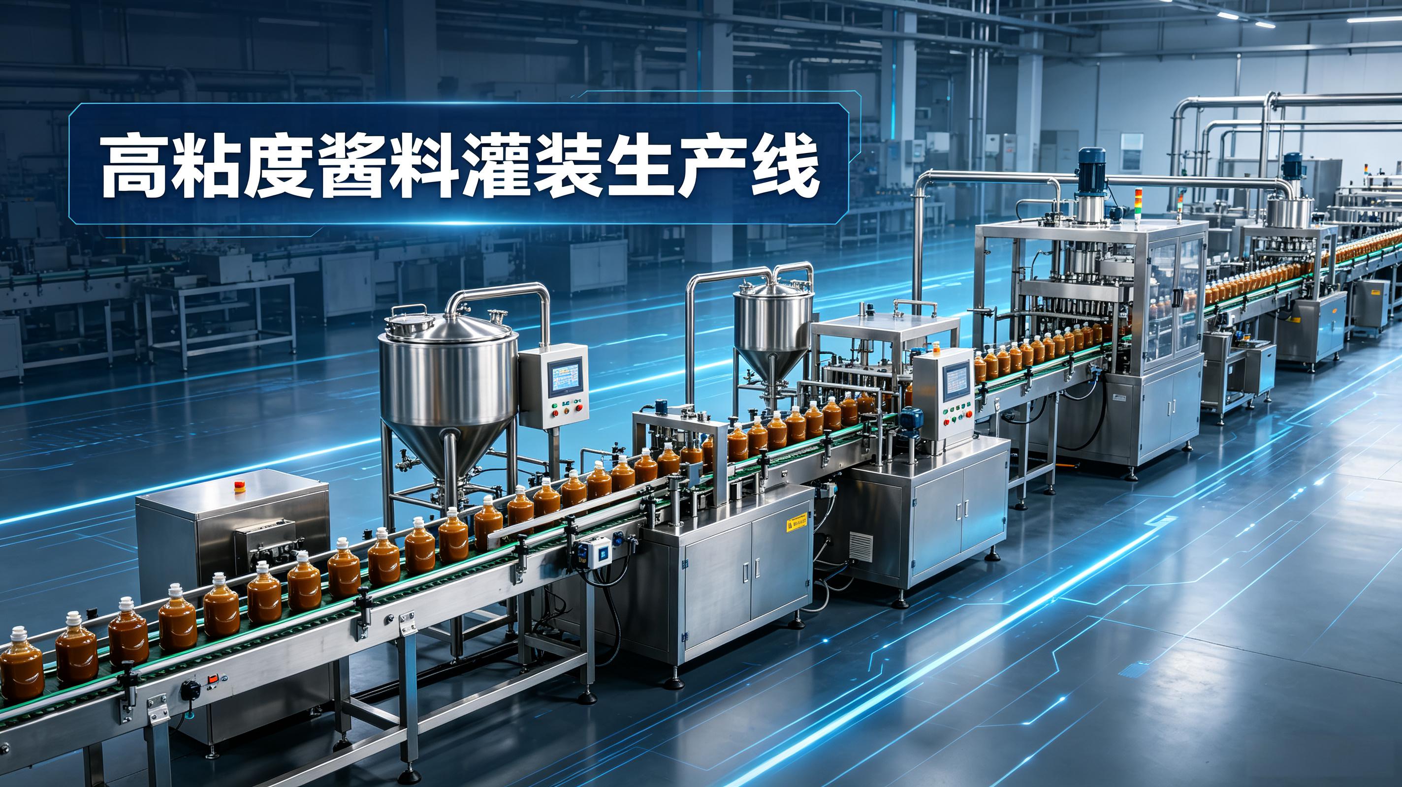 高粘度酱料灌装生产线如何搭建？花生酱、芝麻酱从灌装到封口的全流程解析