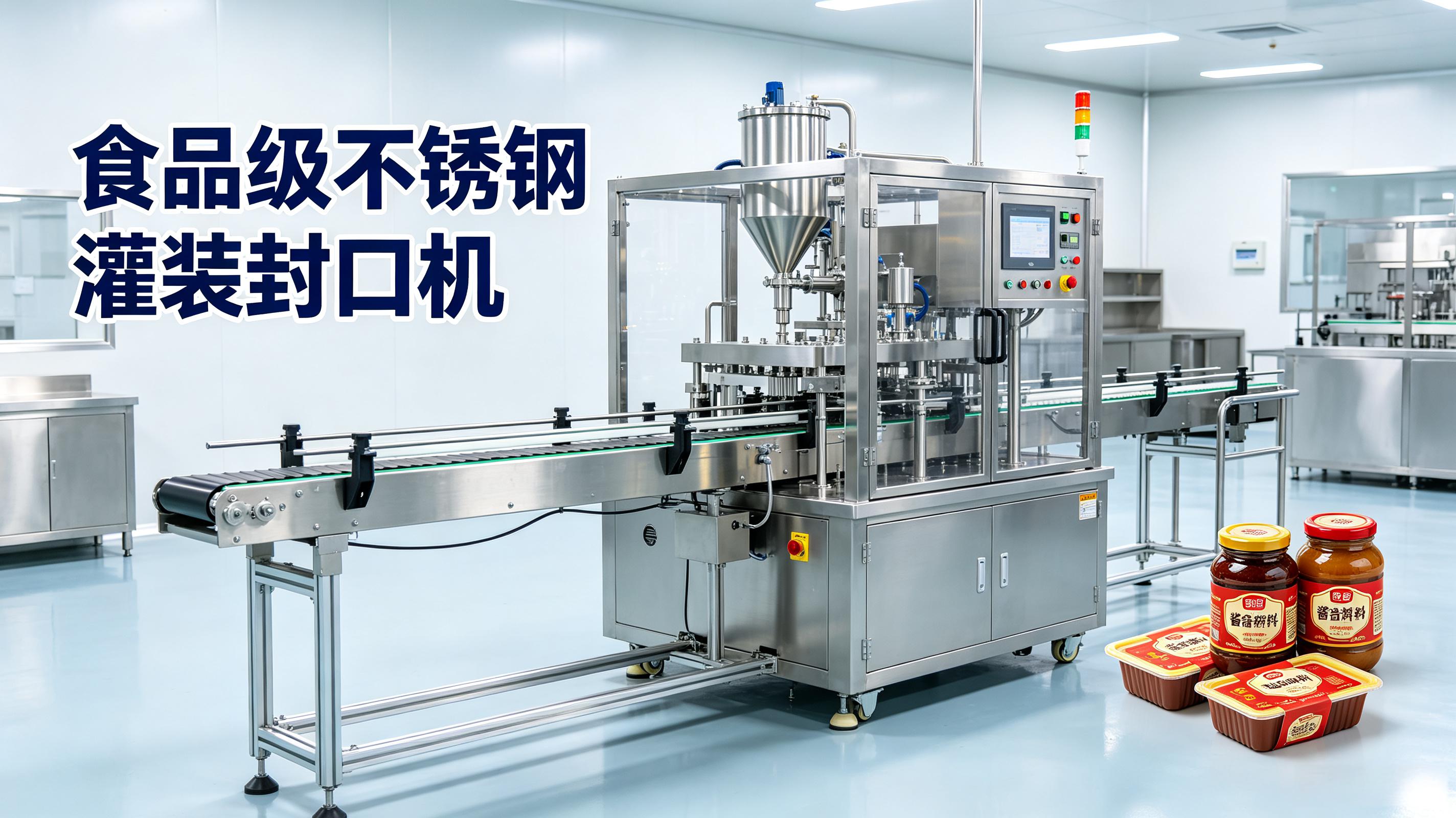 食品级不锈钢灌装封口机