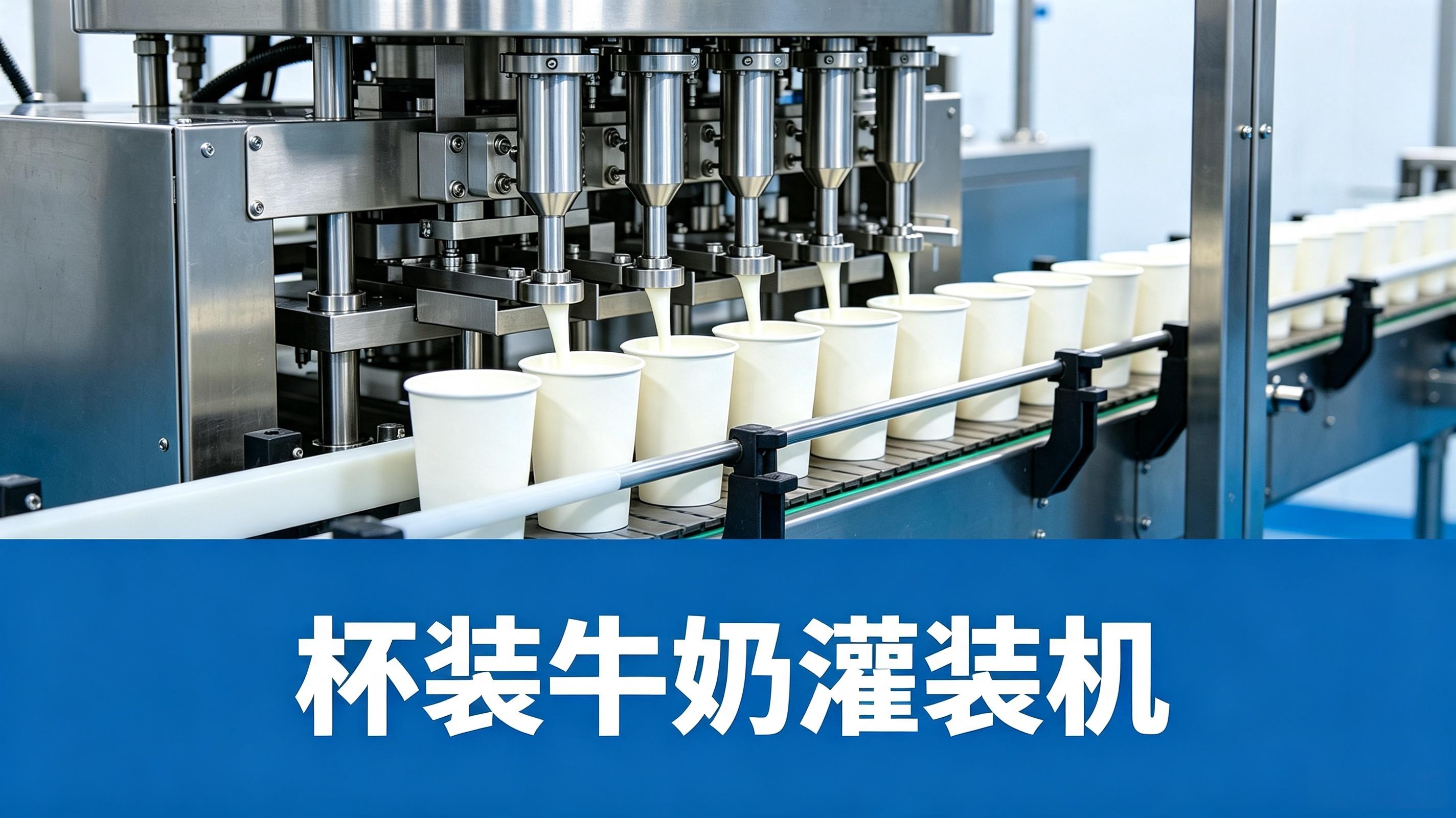 杯装牛奶灌装机生产线 | 一出多杯高效灌装+封口，酸奶/鲜奶通用