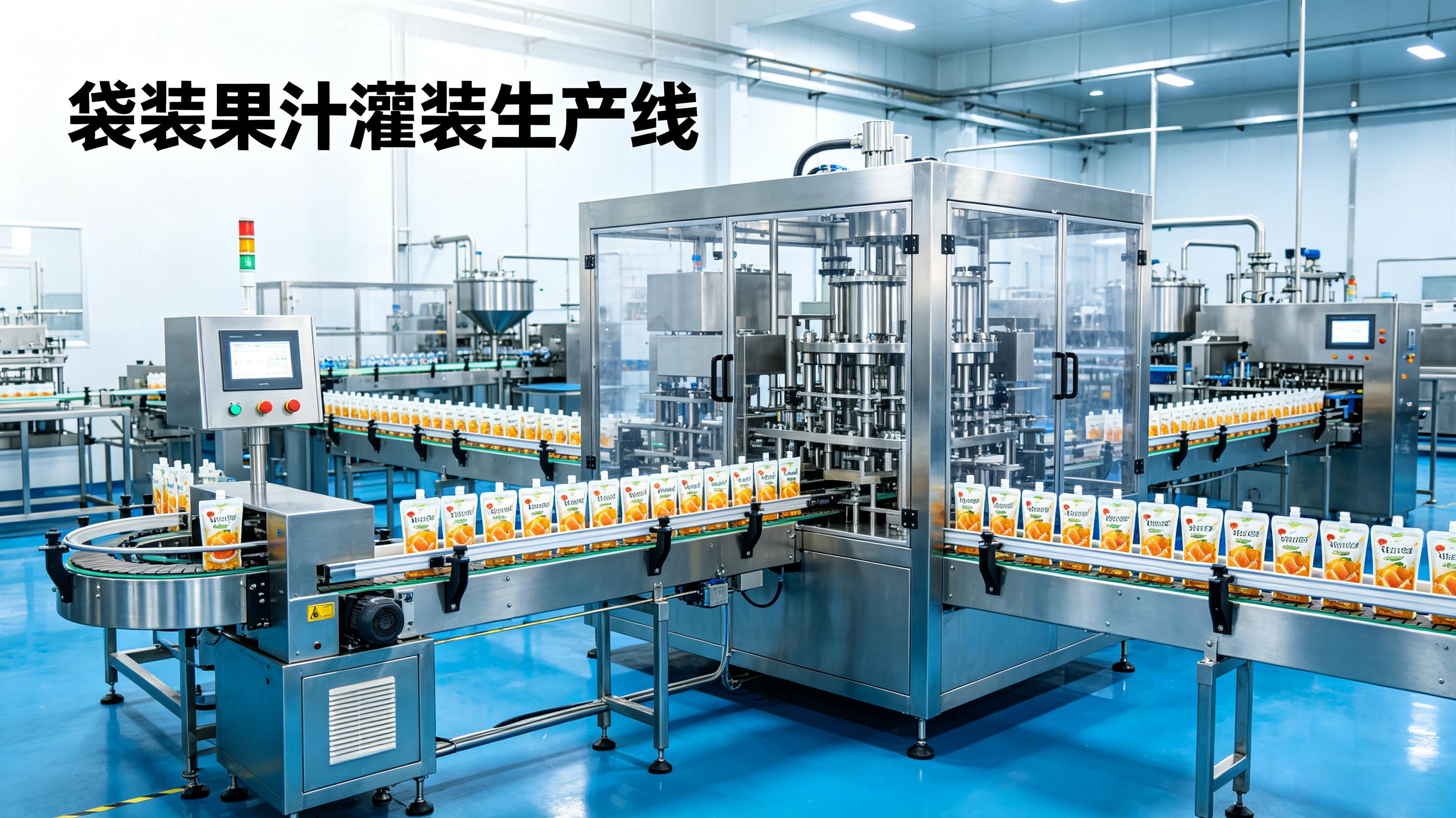 袋装果汁灌装生产线投资指南 | 从小试到量产，设备配置方案全对比