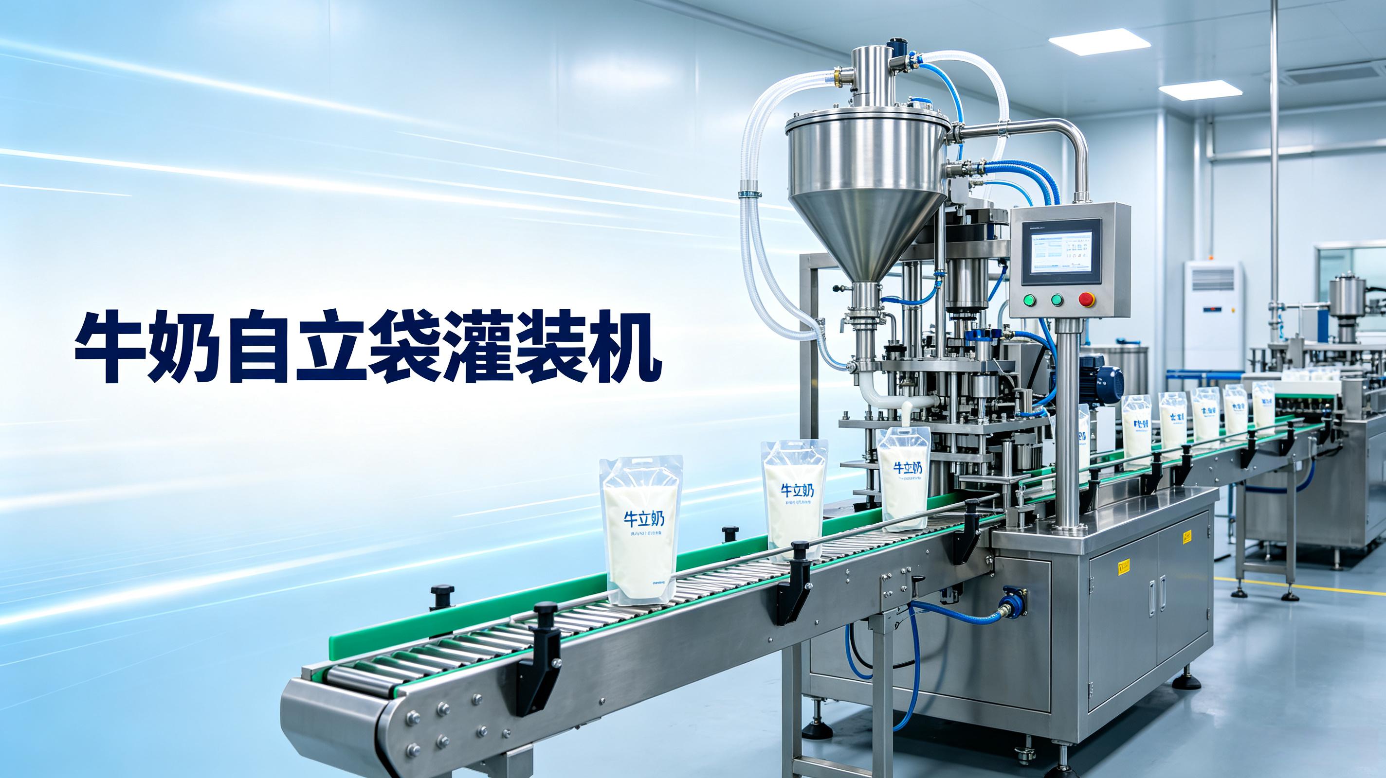 牛奶自立袋灌装机厂家怎么挑？资质、售后、交期一个都不能少