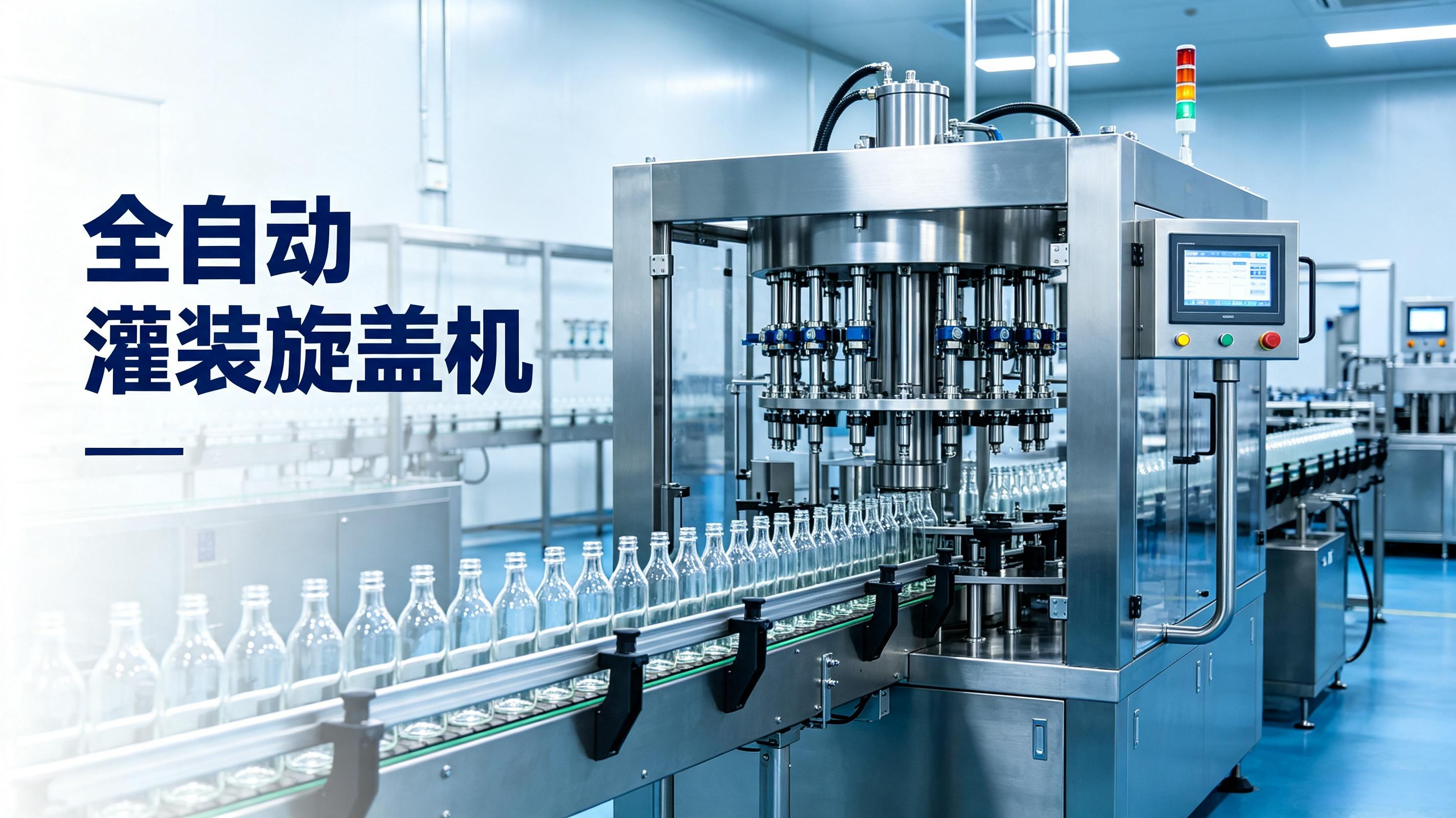全自动灌装旋盖机如何提升米酒黄酒生产效率？玻璃瓶生产线自动化升级实战