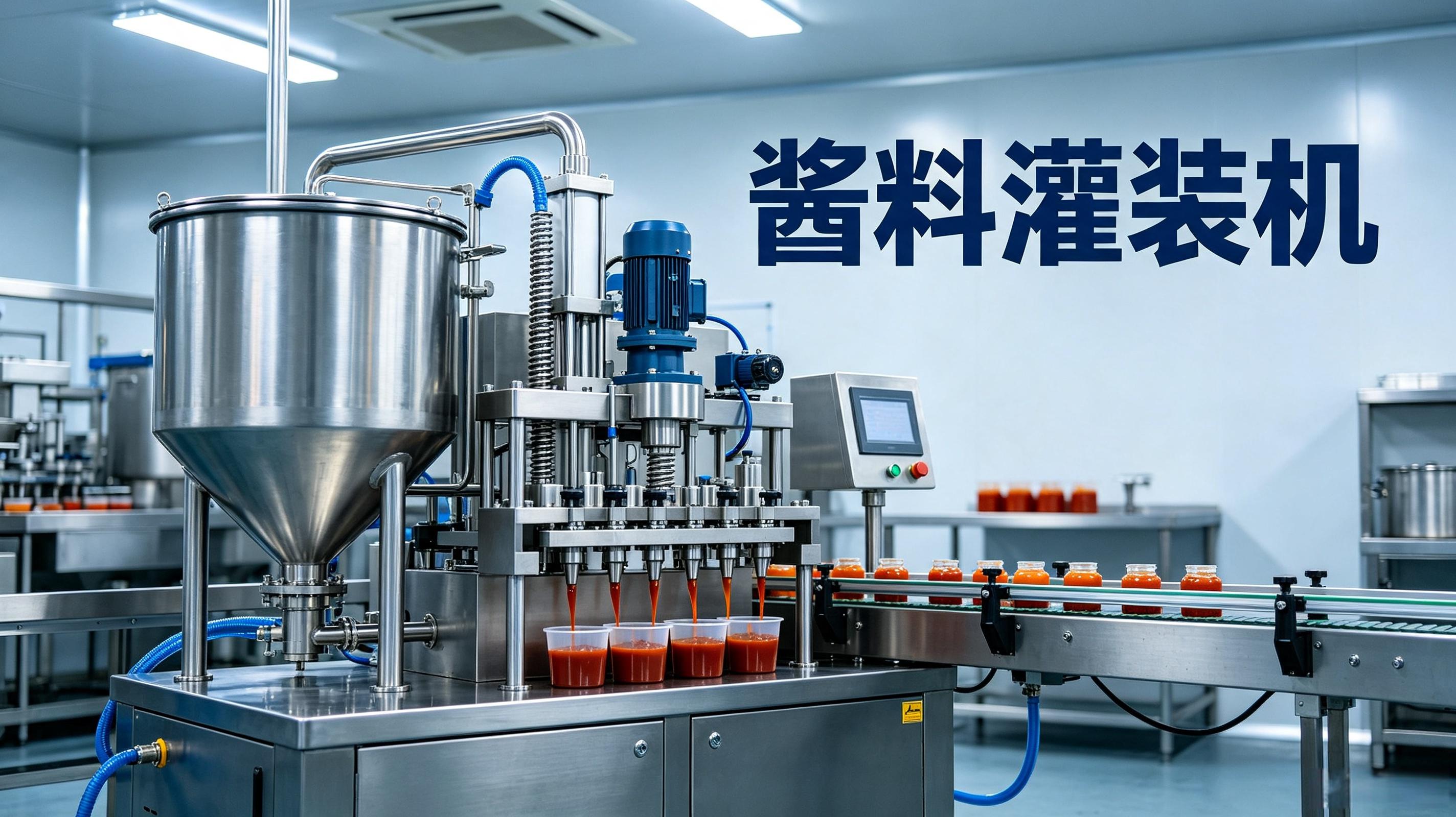 酱料灌装机防滴漏防堵塞怎么做？半固态物料灌装封口一体化方案