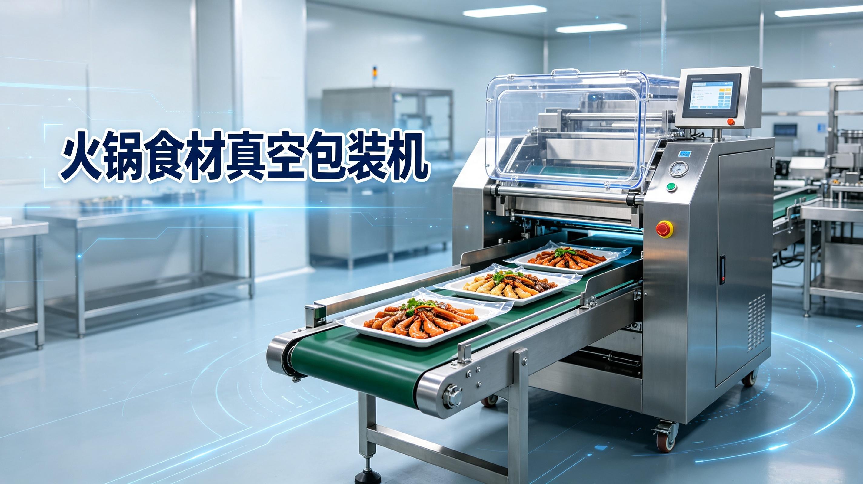 火锅食材真空包装机厂家推荐｜锁鲜保鲜延长货架期，支持毛肚/丸子/肉片全自动包装