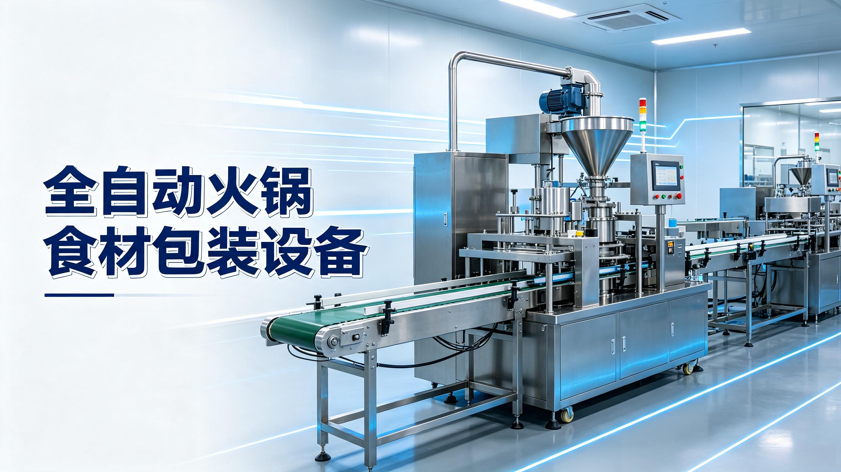 全自动火锅食材包装设备生产线｜真空锁鲜+气调保鲜双技术，日产可达5万包