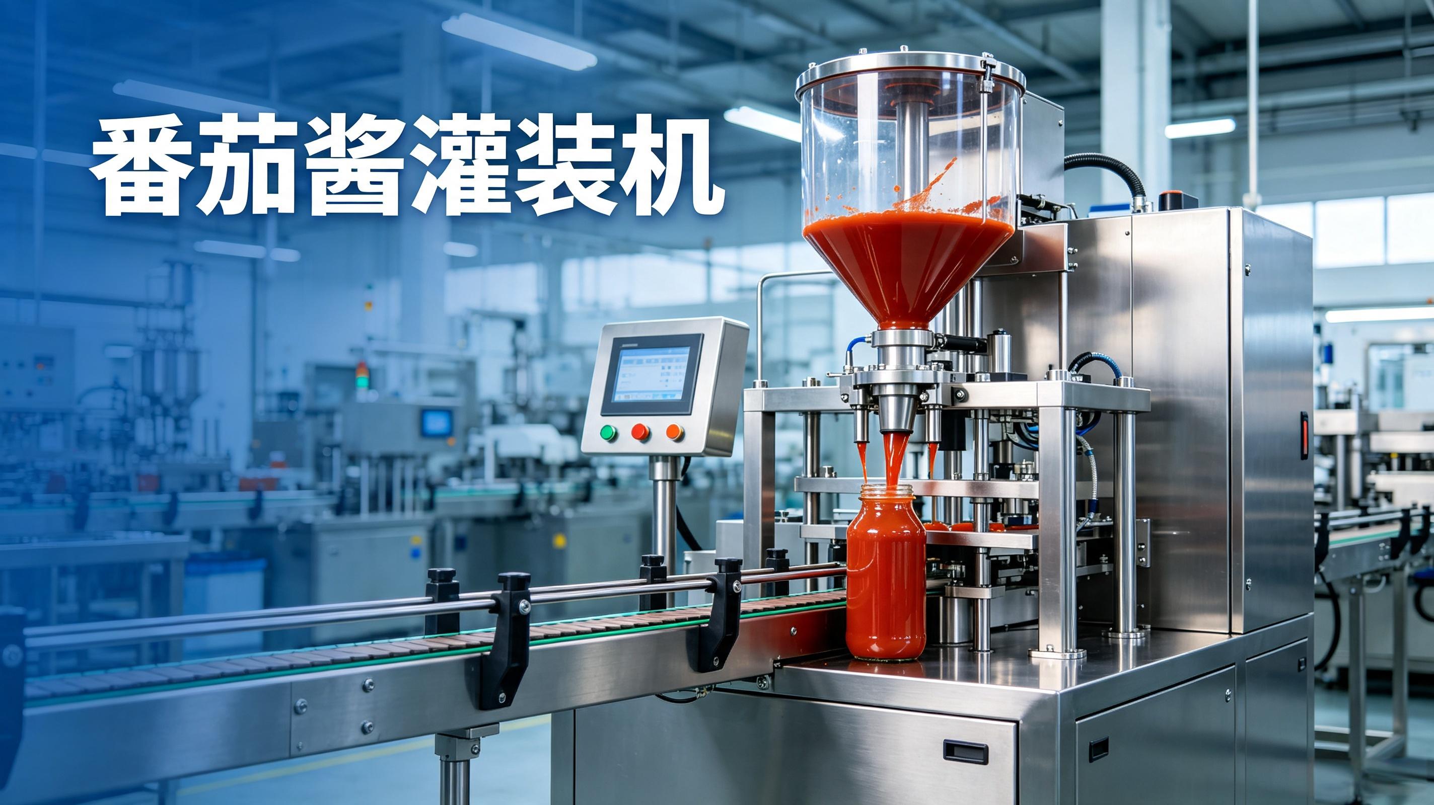 番茄酱灌装机厂家｜高粘度酱料精准灌装设备，支持定制产能
