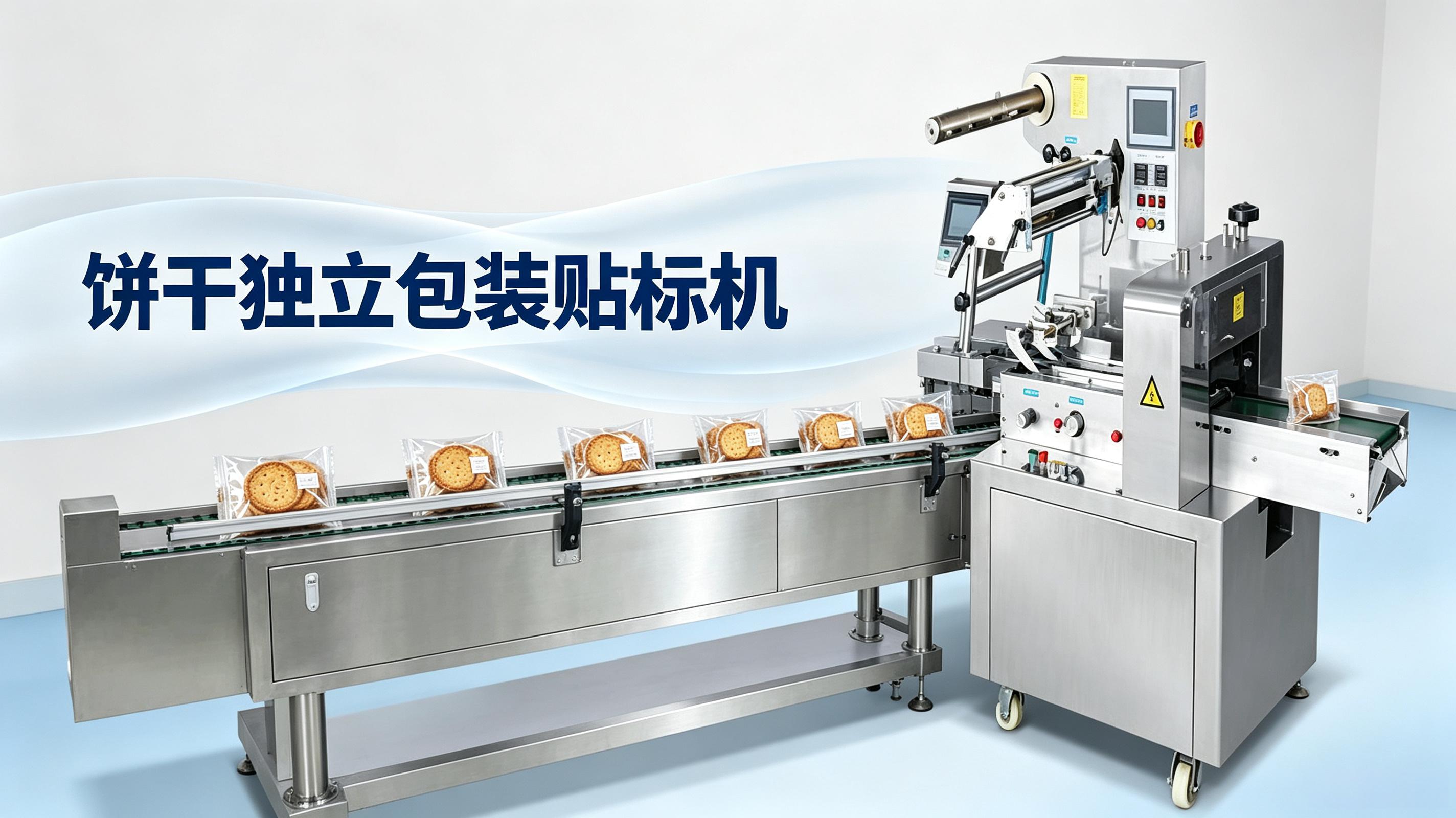 饼干独立包装贴标机怎么选？从封口到贴标全流程设备搭配与报价参考