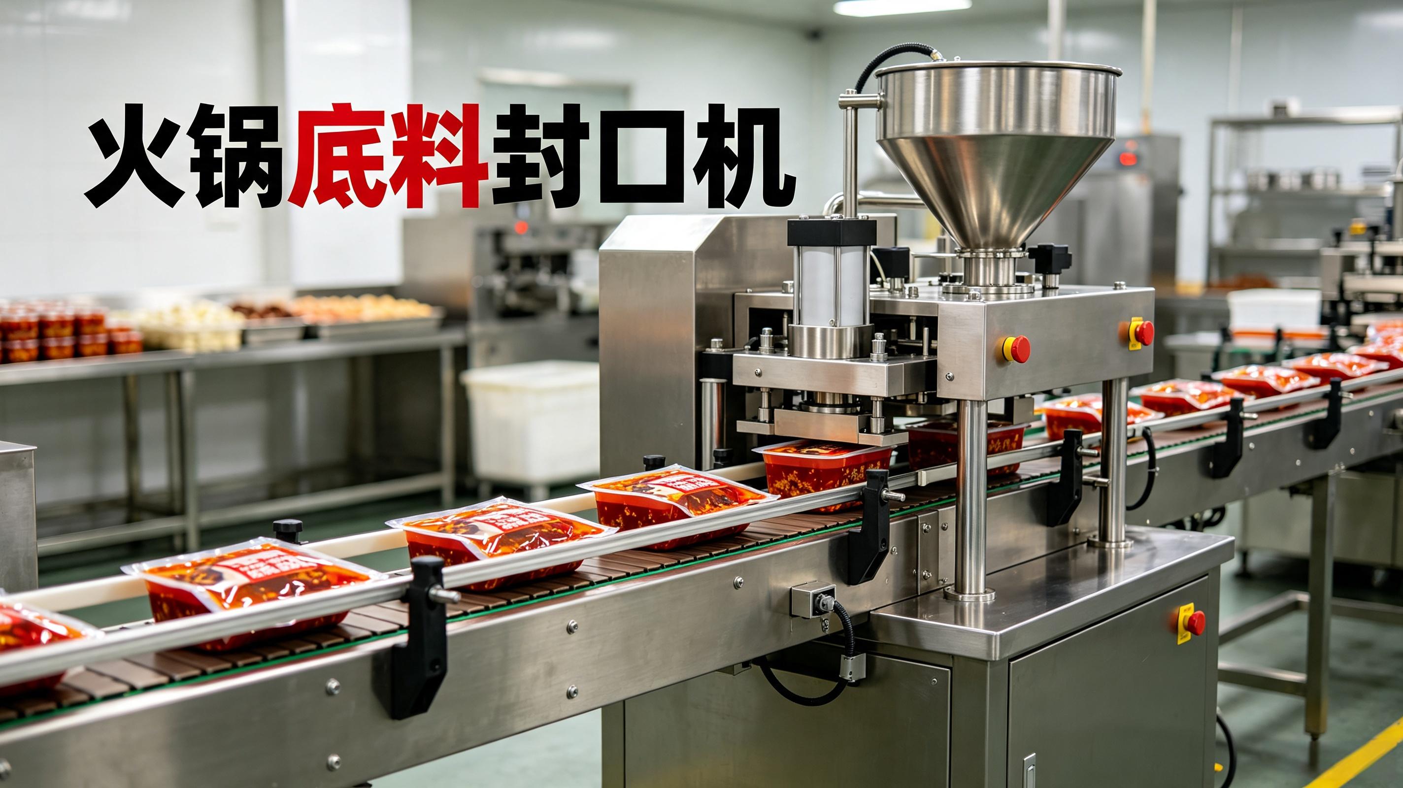 高精度伺服灌装机加持，这台火锅底料封口机让包装效率提升一倍
