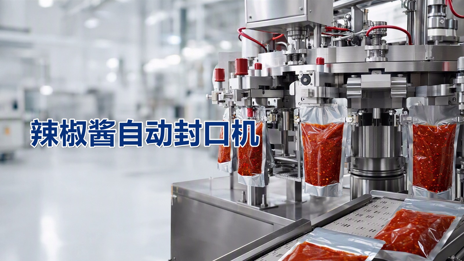 辣椒酱自动封口机，伺服驱动让每一袋密封更均匀