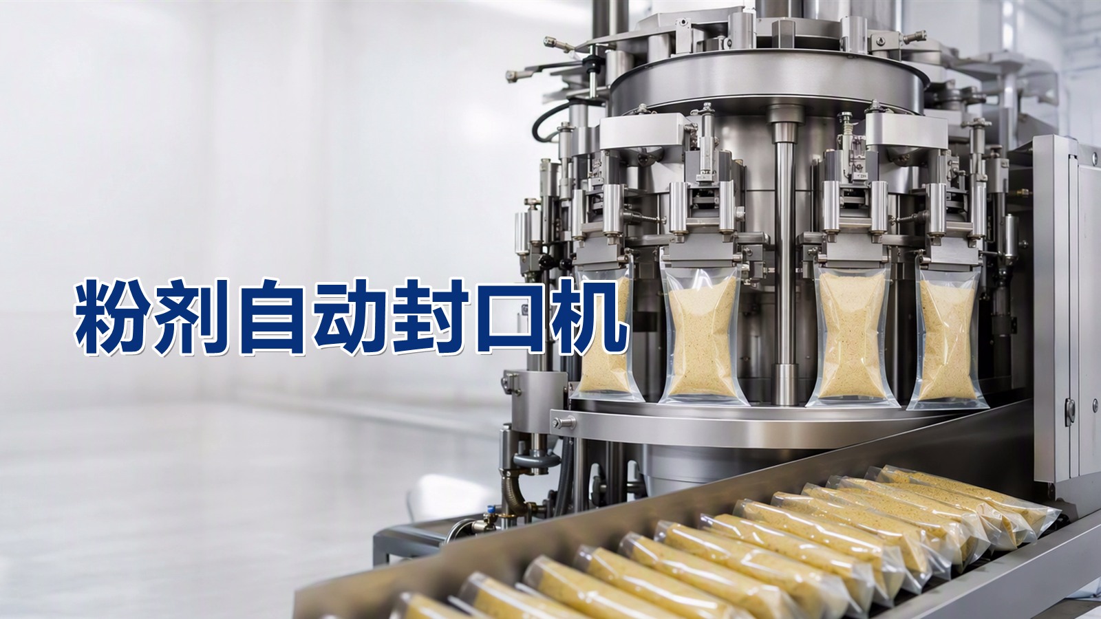 粉剂自动封口机——密封性强、袋型美观，提升产品档次
