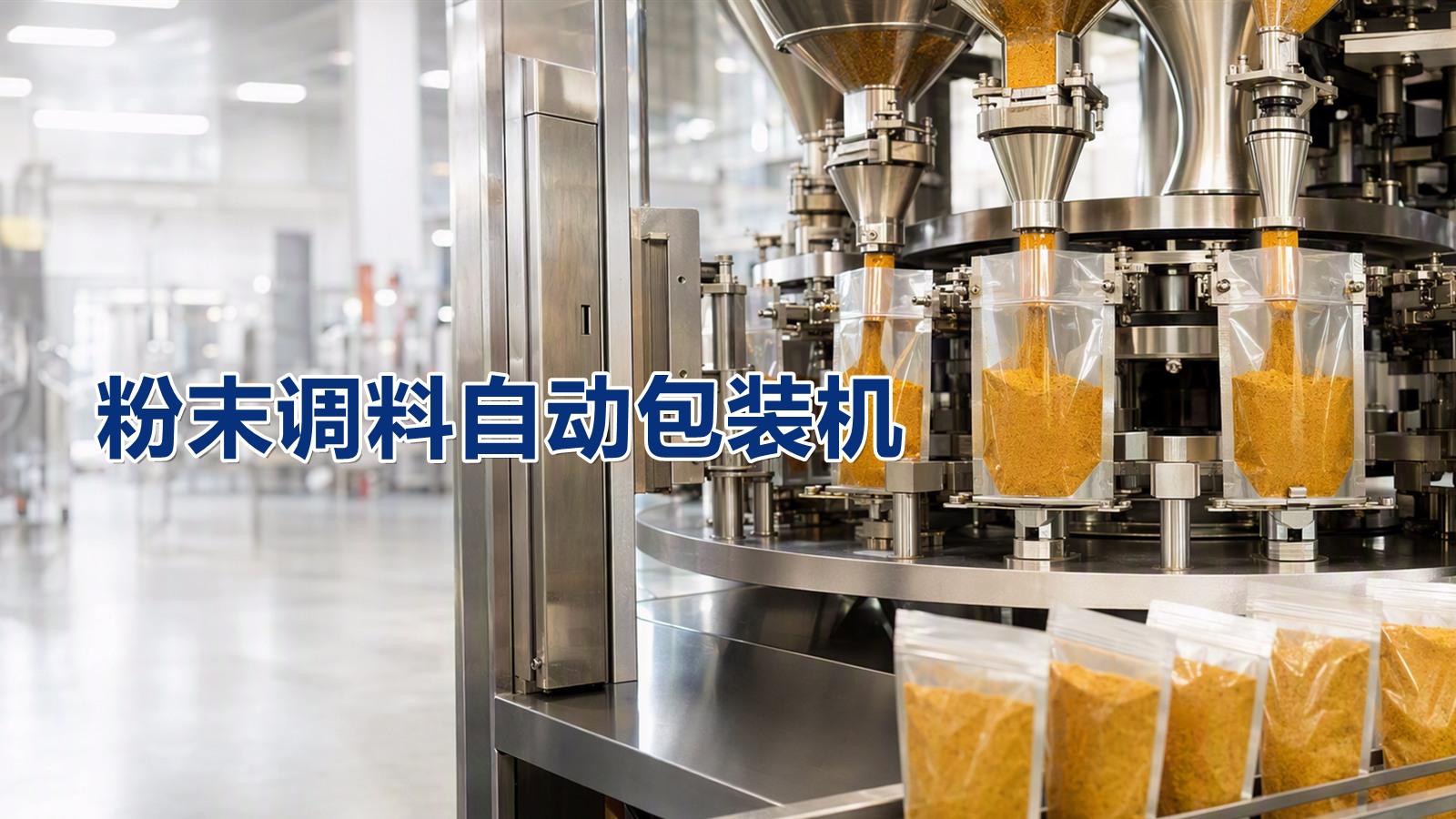 粉末调料自动包装机，从计量到封口全程无人化操作