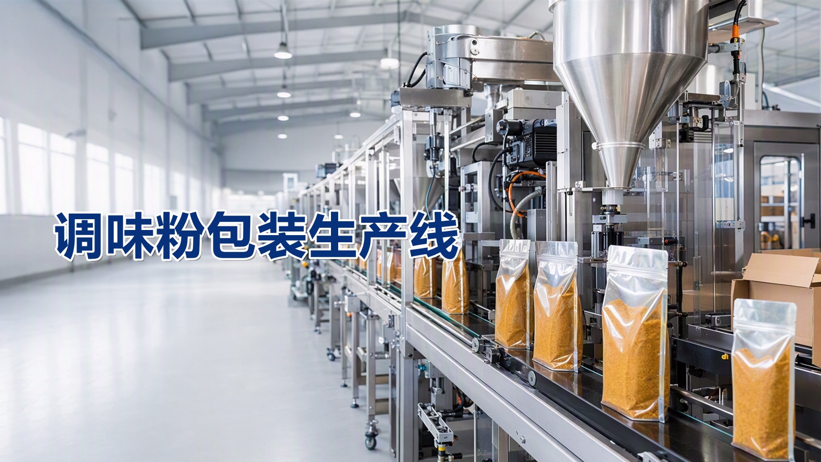 调味粉包装生产线整线配置方案，产能与精度兼得