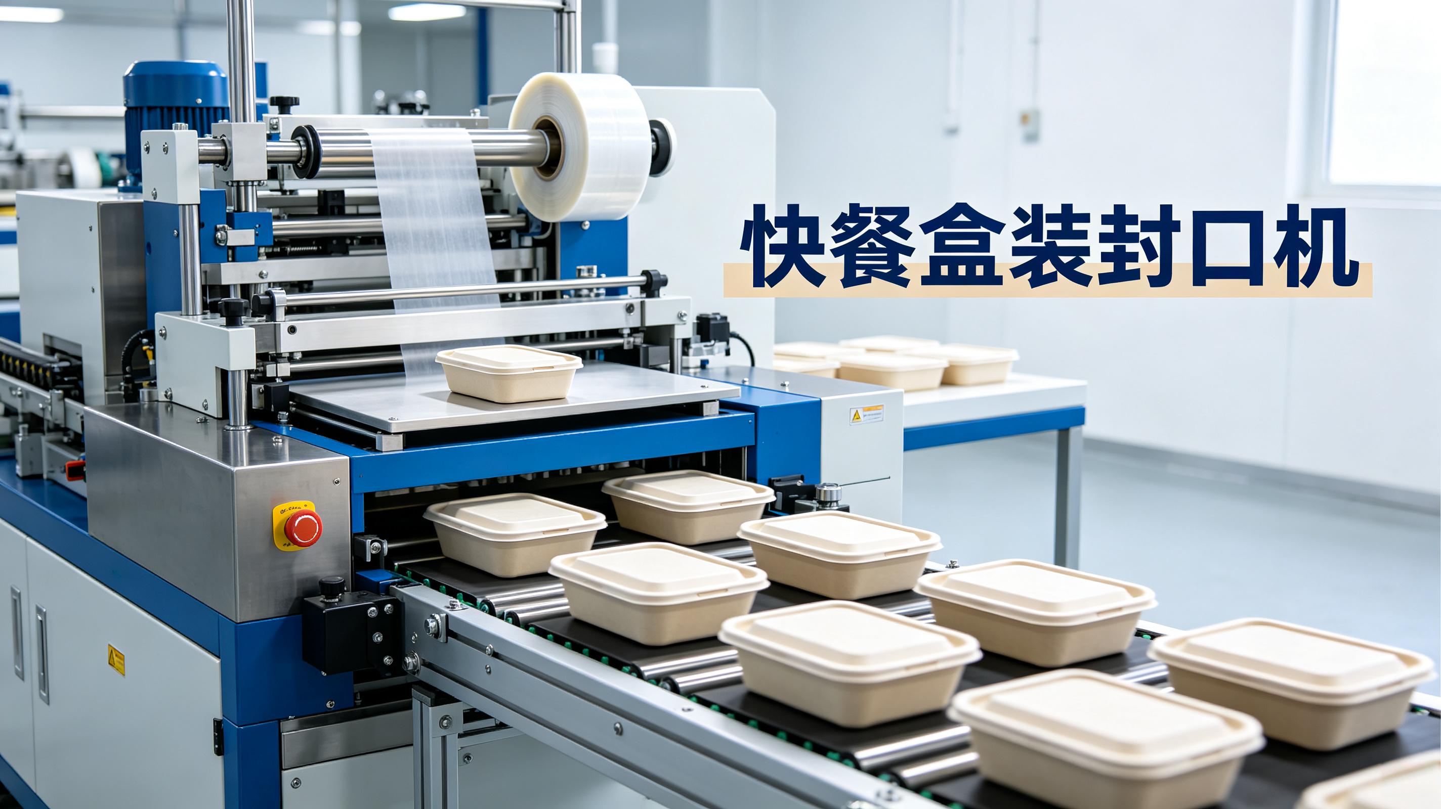 快餐盒装封口机——兼容多种盒型，换模只需 5 分钟