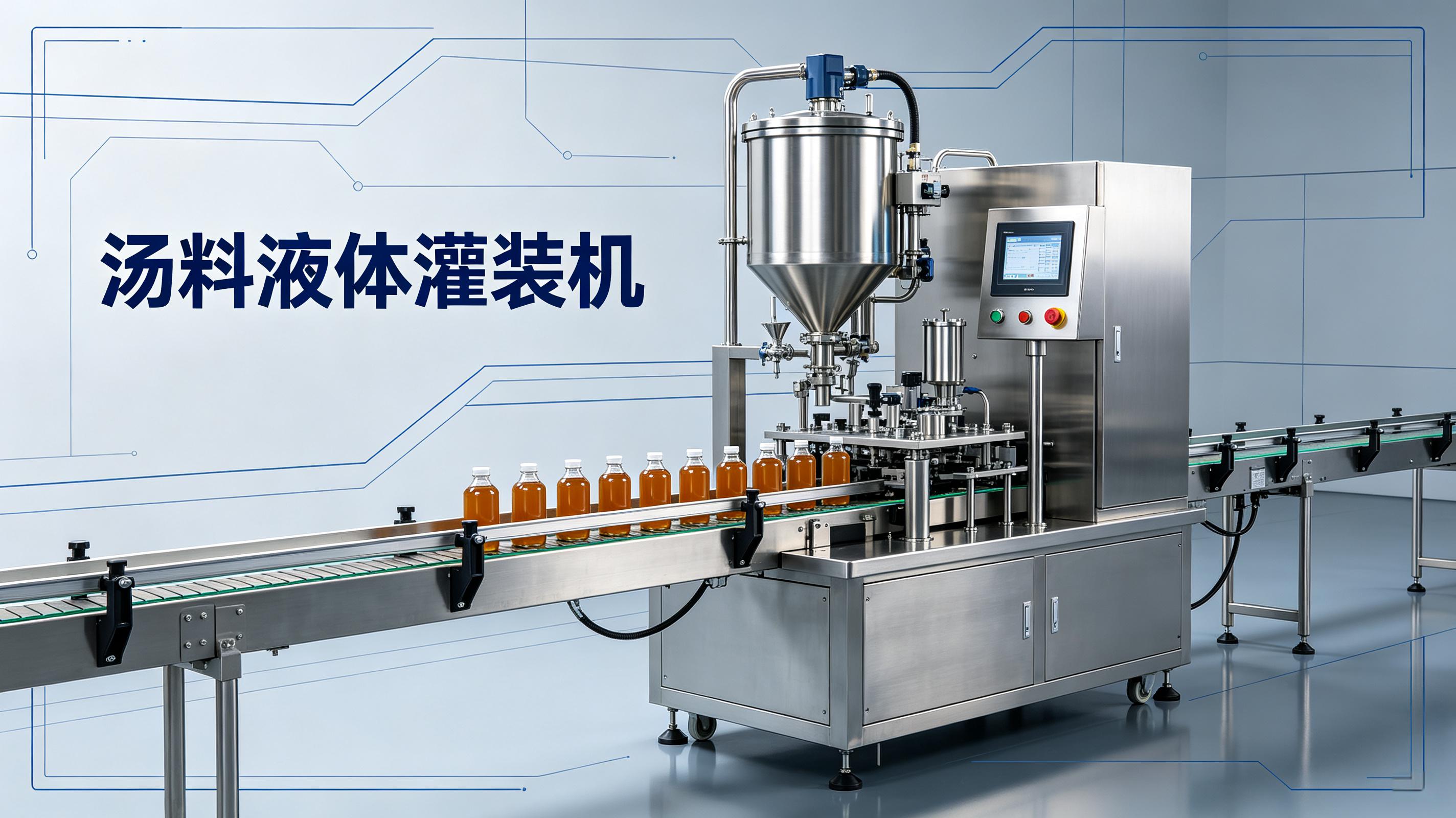 汤料液体灌装机——多通道灌装设计，产能翻倍不是梦