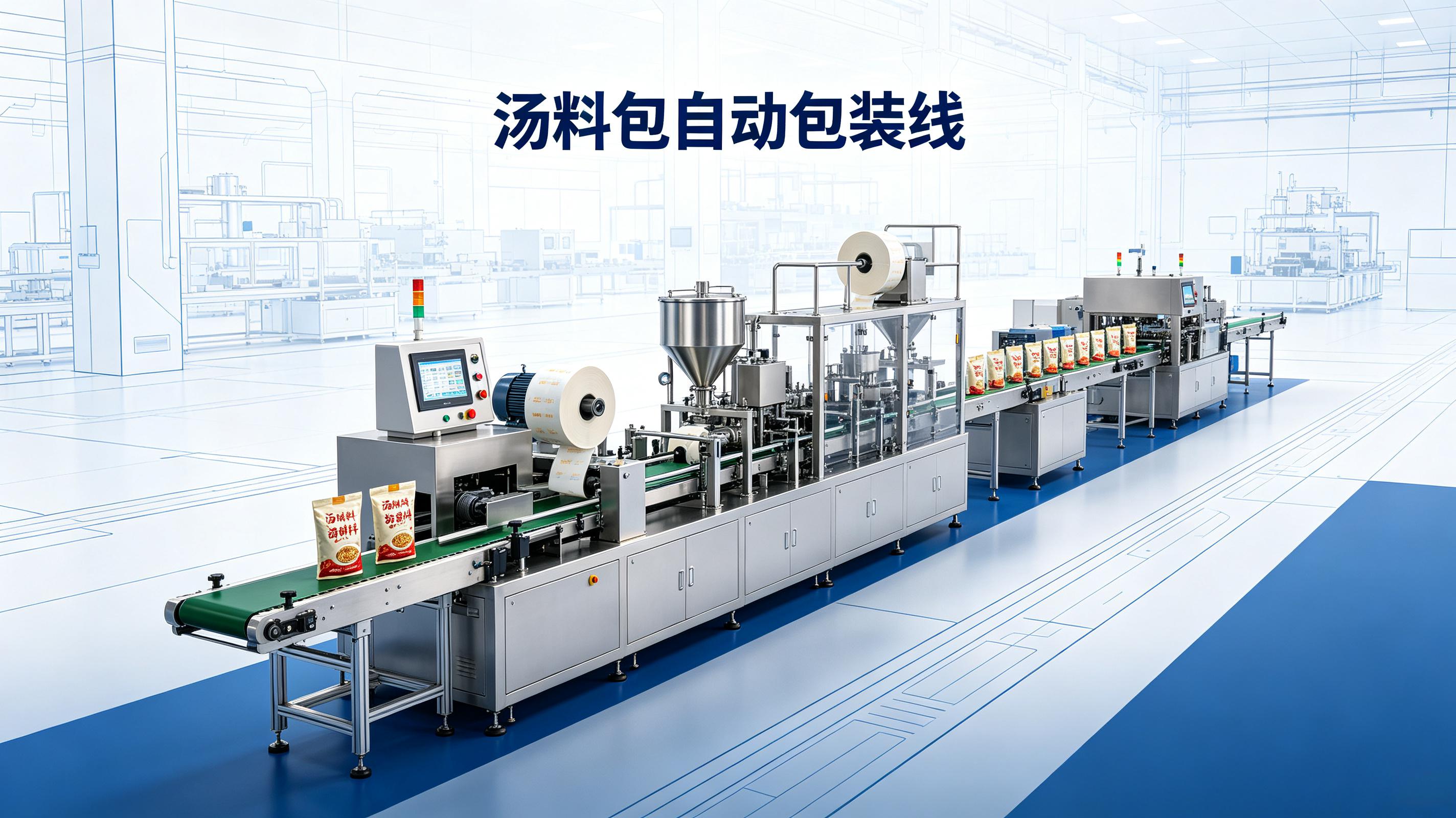 汤料包自动包装线——从制汤到灌装封口，整线自动化落地