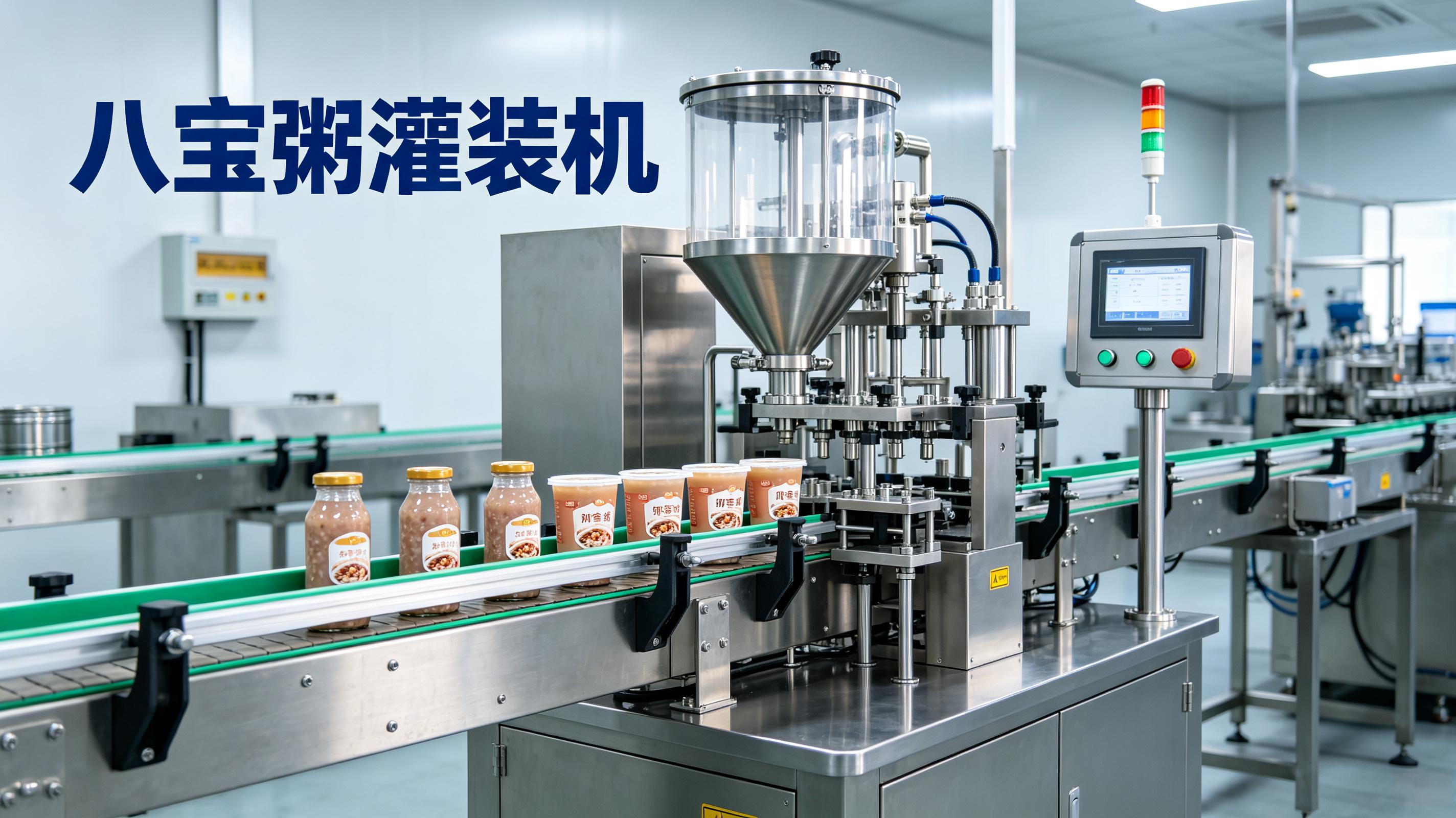 八宝粥灌装机——颗粒物料灌装不卡料，伺服计量更均匀