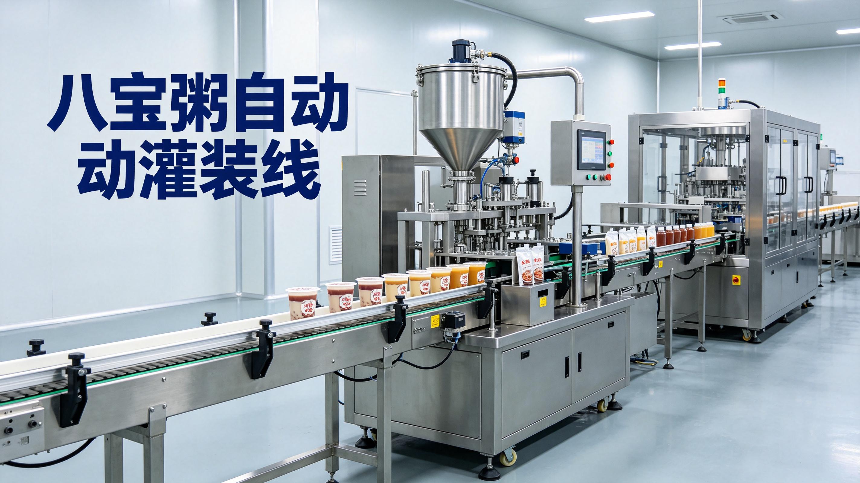 八宝粥自动灌装线实拍：从熬煮到灌装封口的智能产线