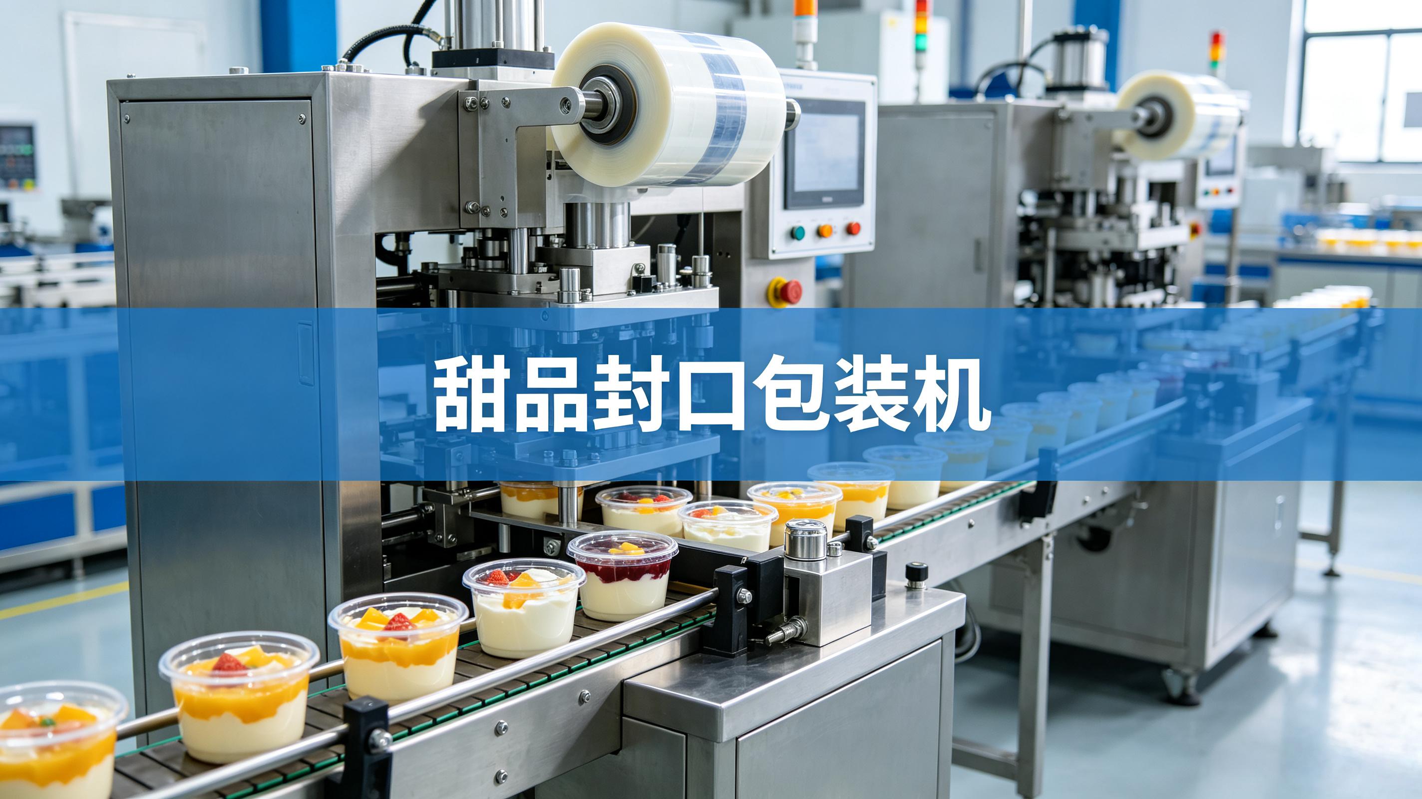 甜品封口包装机——兼容杯装、碗装、袋装，换产更便捷