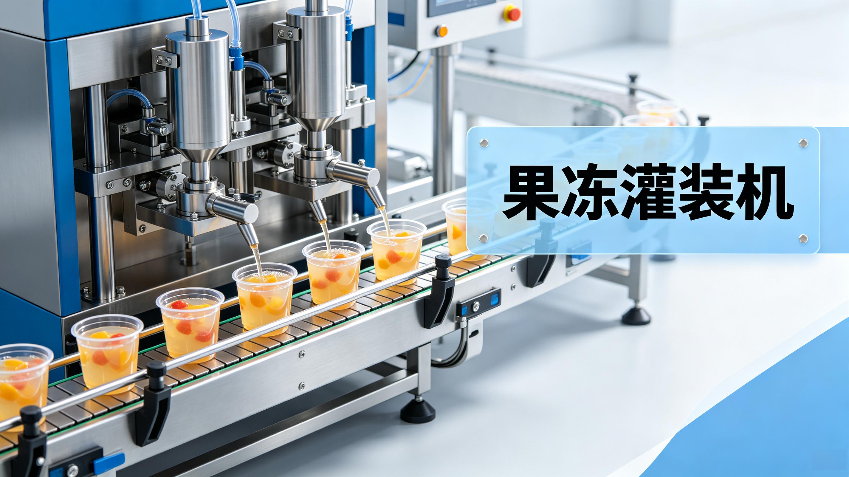 果冻灌装机——液态灌装不破坏凝胶状态，口感零损失