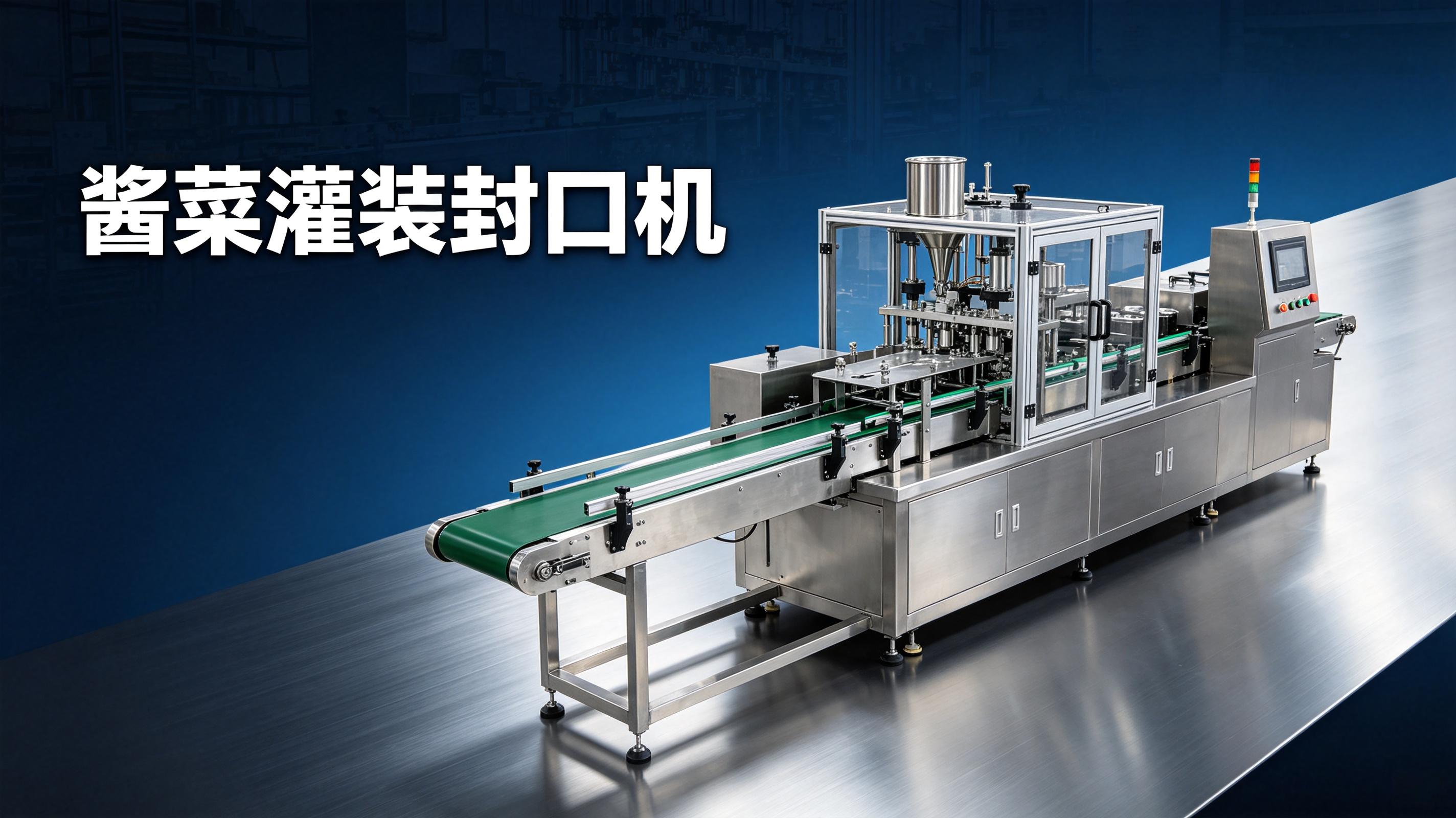 酱菜灌装封口机——灌装封口连续作业，小袋酱菜产能翻倍