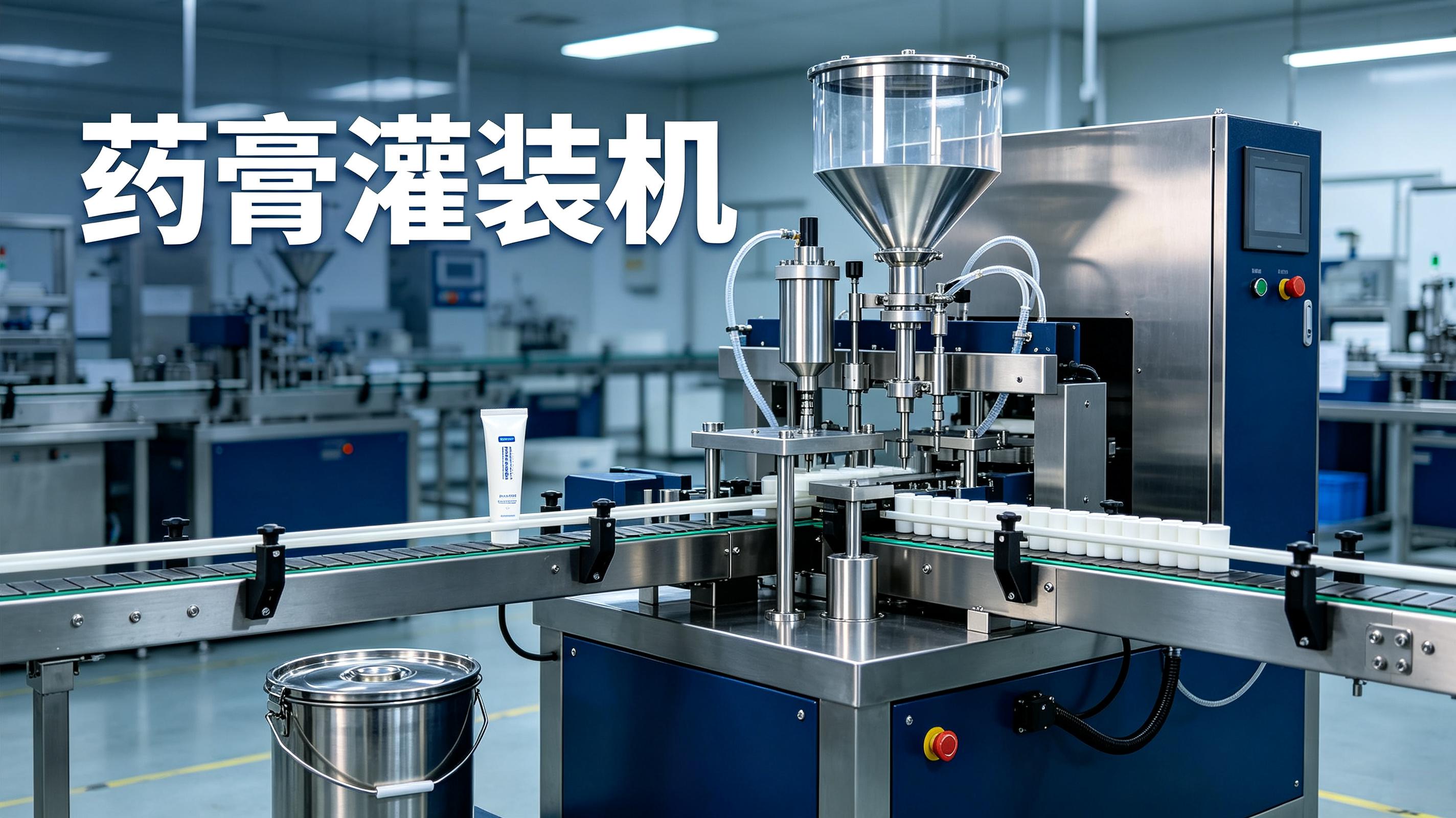 药膏灌装机——高粘度膏体伺服灌装，挤出精准不拉丝